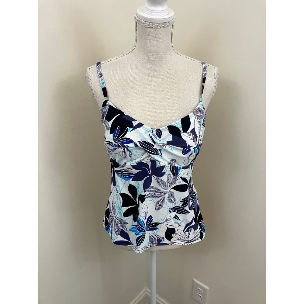 Croft & Barrow Multicolor Swim Top Size 14